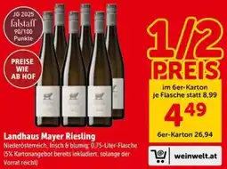 Interspar Landhaus Mayer Riesling Angebot
