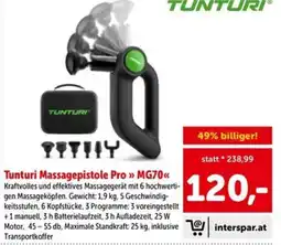 Interspar Tunturi Massagepistole Pro » MG70« Angebot