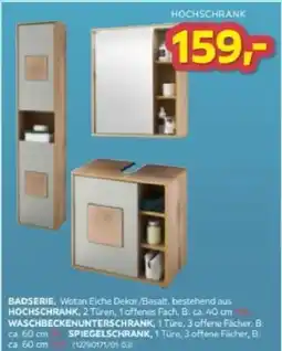 Möbelix BADSERIE, Wotan Eiche Dekor/Basalt Angebot