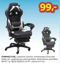 Möbelix GAMINGSTUHL, Lederlook Schwarz Angebot