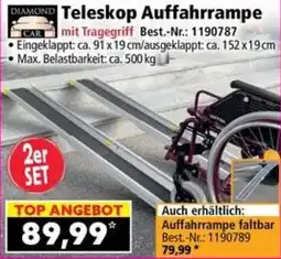 Norma Teleskop Auffahrrampe mit Tragegriff Angebot