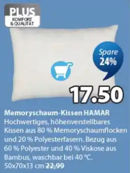 JYSK Memorschaum-Kissen HAMAR Angebot