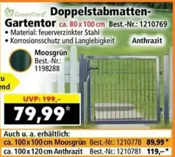 Norma GreenYard Doppelstabmatten-Gartentor Angebot
