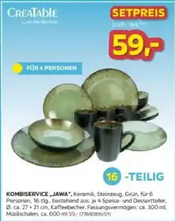Möbelix CREATABLE Kombiservice „Jawa“ Angebot