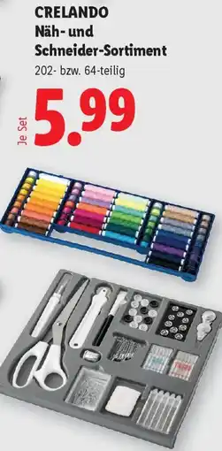 Lidl Crelando Näh- und Schneider-Sortiment Angebot