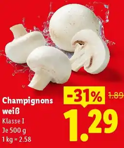 Lidl Champignons weiß Angebot