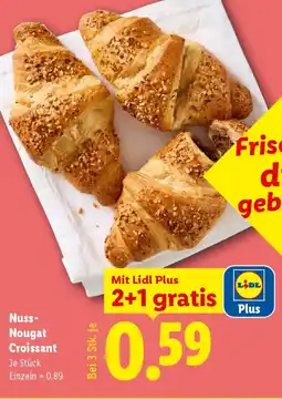 Lidl Nuss-Nougat Croissant Angebot