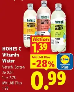 Lidl Hohes C Vitamin Water Angebot