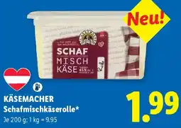 Lidl Käsemacher Schafmischkäserolle Angebot