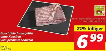 Nah&Frisch Bauchfleisch Ausgelöst Ohne Knochen Vom Premium Schwein Angebot