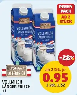 PENNY Vollmilch Länger Frisch Angebot