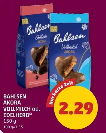 Bahlsen Akora Vollmilch od. Edelherb