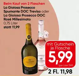 Eurospar La Gioiosa Prosecco Spumante DOC Treviso oder La Gioiosa Prosecco DOC Rosé Millesimato Angebot