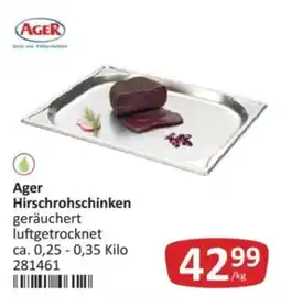 Kastner Ager Hirschrohschinken Angebot