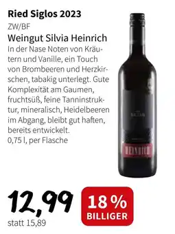 Eurogast Grissemann Ried Siglos 2023 Weingut Silvia Heinrich Angebot