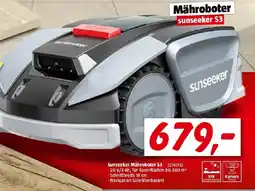 Bauhaus Sunseeker Mähroboter S3 Angebot