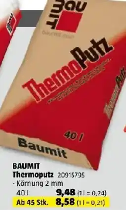 Bauhaus Baumit Thermoputz Angebot