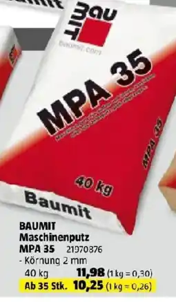 Bauhaus Baumit Maschinenputz MPA 35 Angebot