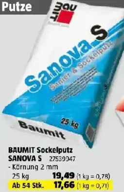 Bauhaus BAUMIT Sockelputz SANOVA S Angebot