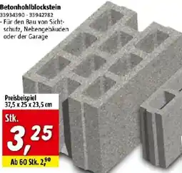 Bauhaus Betonhohlblockstein Angebot