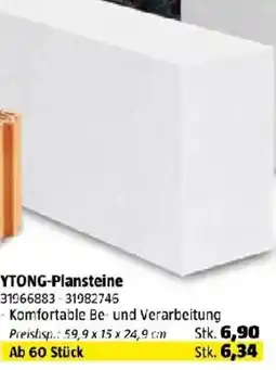 Bauhaus YTONG-Plansteine Angebot