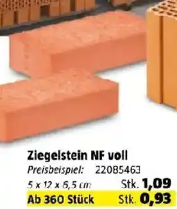 Bauhaus Ziegelstein NF voll Angebot