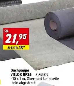 Bauhaus Dachpappe VILLOX RP35 Angebot