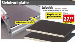 Bauhaus Siebdruckplatte WIRE XTRA PLUS Angebot
