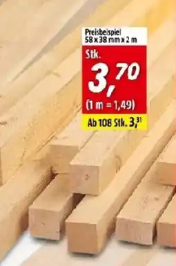 Bauhaus Schnittholz sägerau Angebot