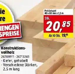 Bauhaus Konstruktionsvollholz Angebot