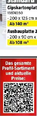 Bauhaus Gipskartonplatte Angebot