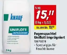 Bauhaus KNAUF Fugenspachtel Uniflott imprägniert Angebot