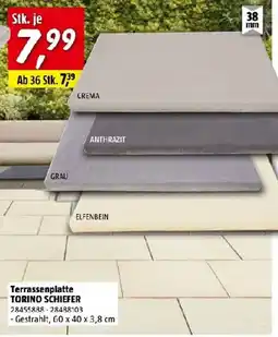Bauhaus Terrassenplatte TORINO SCHIEFER Angebot
