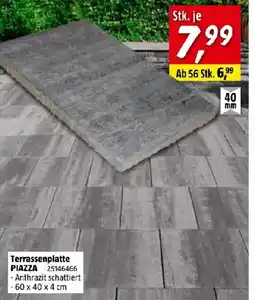 Bauhaus Terrassenplatte PIAZZA Angebot