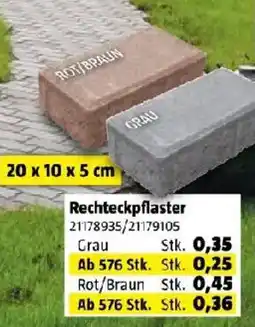 Bauhaus Rechteckpflaster Angebot