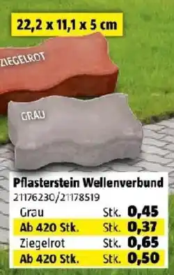 Bauhaus Pflasterstein Wellenverbund Angebot