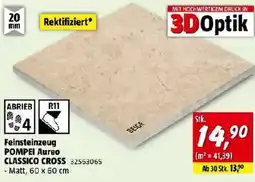 Bauhaus Feinsteinzeug POMPEI Aureo CLASSICO CROSS Angebot