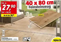 Bauhaus Feinsteinzeug in Holzoptik HARMONIE Angebot
