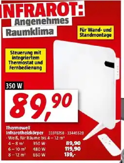 Bauhaus Thermowell Infrarotheizkörper Angebot