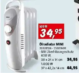 Bauhaus Ölradiator MINI Angebot