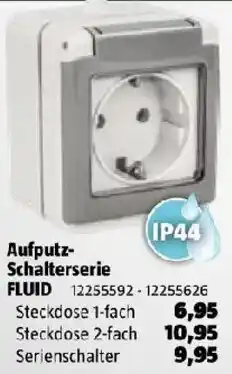 Bauhaus Aufputz-Schalterserie FLUID Angebot