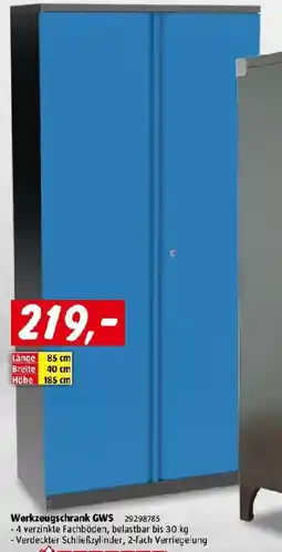 Bauhaus Werkzeugschrank GWS Angebot