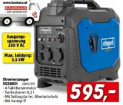 Bauhaus Schwab Stromerzeuger SG3500i Angebot