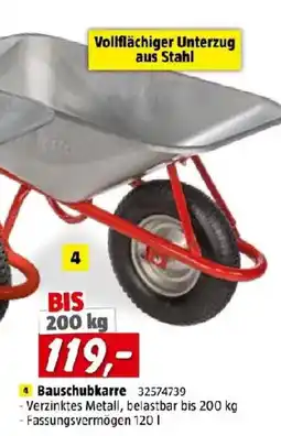 Bauhaus Bauschubkarre Angebot