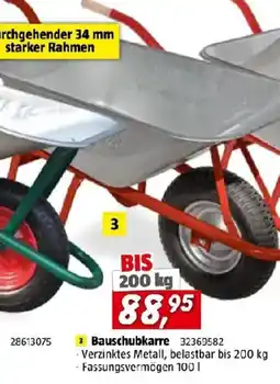 Bauhaus Bauschubkarre Angebot
