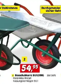 Bauhaus Bauschubkarre BUILDING Angebot