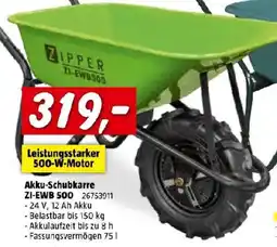 Bauhaus Akku-Schubkarre ZI-EWB 500 Angebot