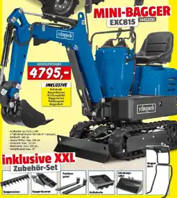 Bauhaus Scheppach Mini-Bagger EXC815 Angebot