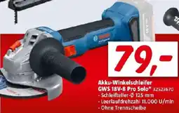Bauhaus Akku-Winkelschleifer GWS 18V-8 Pro Solo* Angebot