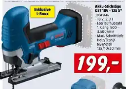 Bauhaus Akku-Stichsäge GST 18V - 125 S* Angebot
